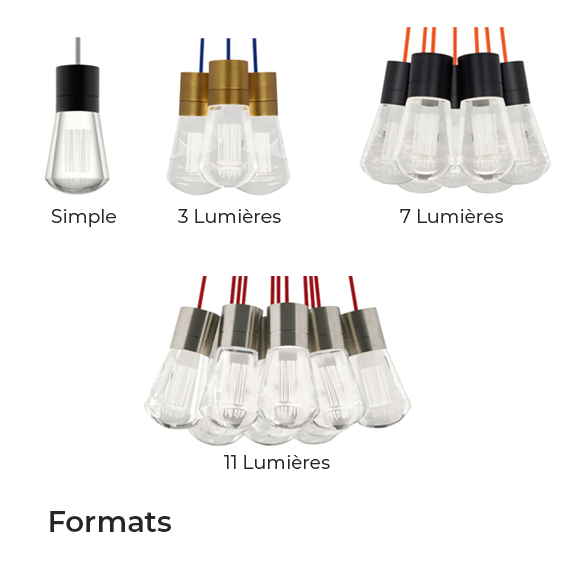 Alva mini suspension DEL Maison Du Luminaire compositions