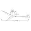 Eliza Flush ventilateur Matthews Fan Dimensions