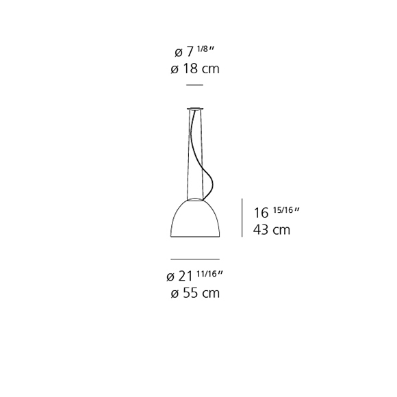 Nur Luminaire suspendu Artemide dimensions