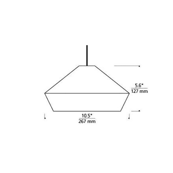 Brummel mini suspendu Techlighting dimensions
