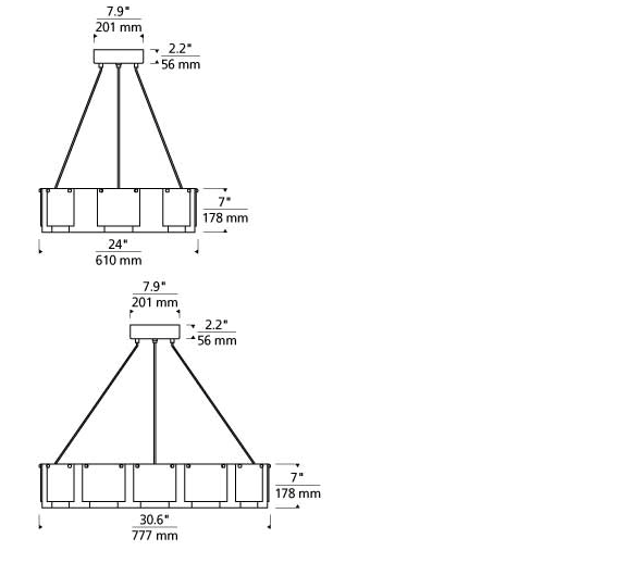 Stratos luminaire suspendu DEL techlighting dimensions