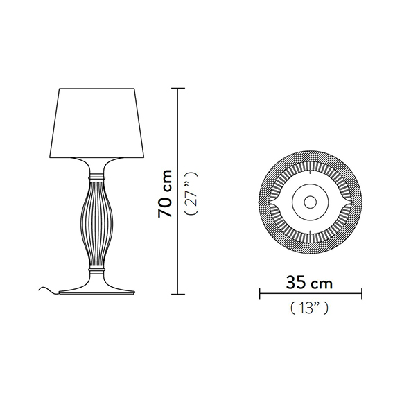 Liza lampe de table Slamp
