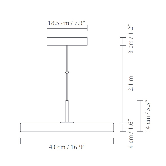Asteria Umage Maison Du Luminaire Dimensions