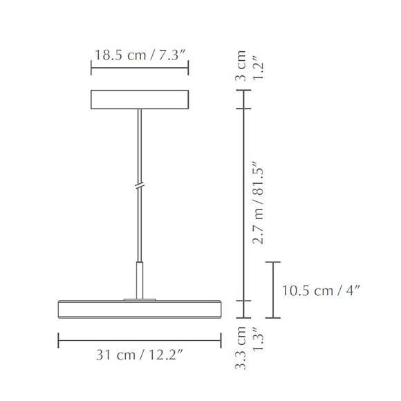 Asteria Umage Maison Du Luminaire Dimensions