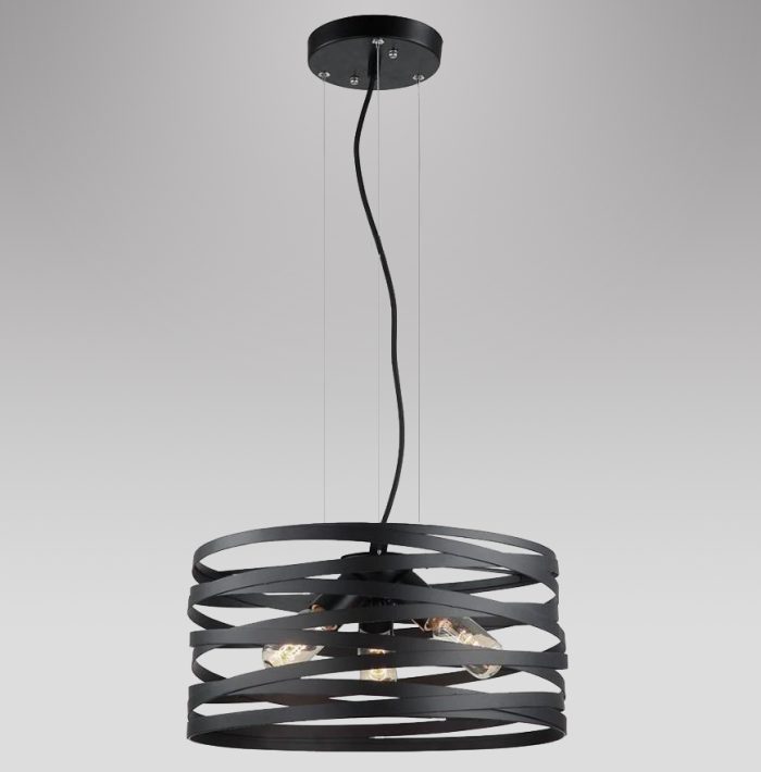 Ribbon suspendu noir Maison Du Luminaire