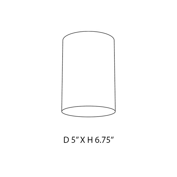 Cylinder plafonnier tube minimaliste dimensions