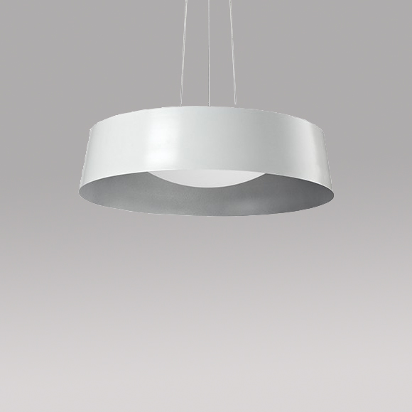Sampson suspension DEL blanc et argent