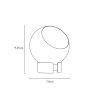 Sphere TossB Lighting Floor Table DImensions