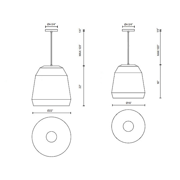 Sedona dôme luminaire suspendu