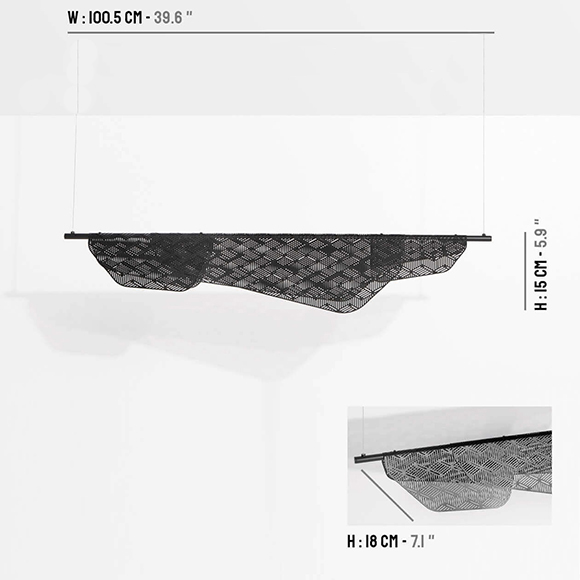 Mediterranea suspendu linéaire DEL Petite Friture