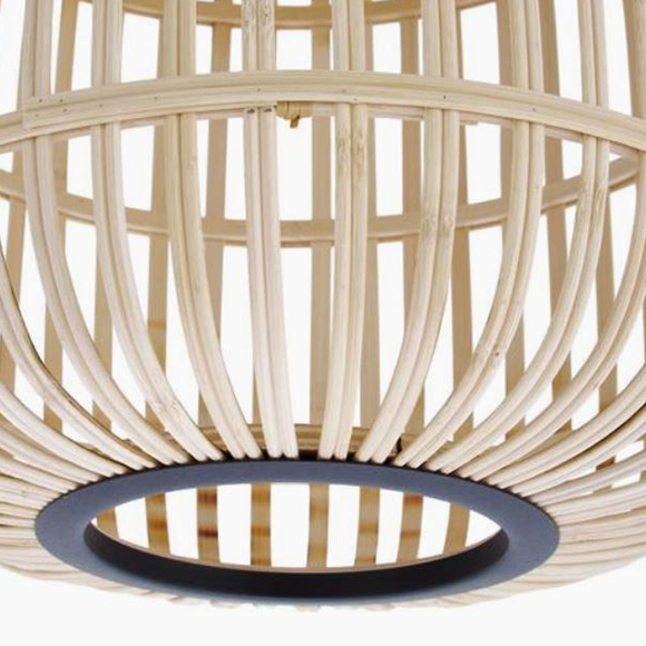 Bordesley suspension en bois osier bambou