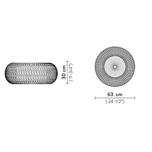 Kalatos plafonnier Slamp dimensions